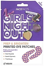 Düfte, Parfümerie und Kosmetik Aufhellende Augenpatches - Face Facts Girls Night Out Brightening Eye Patches