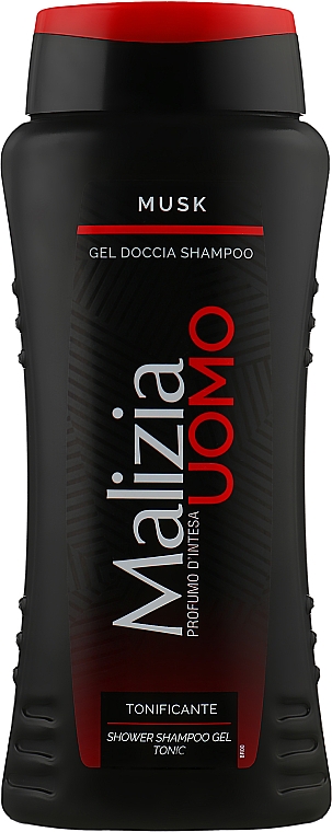 Duschgel-Shampoo für Männer - Malizia Uomo Musk Shower Shampoo Gel — Bild N1