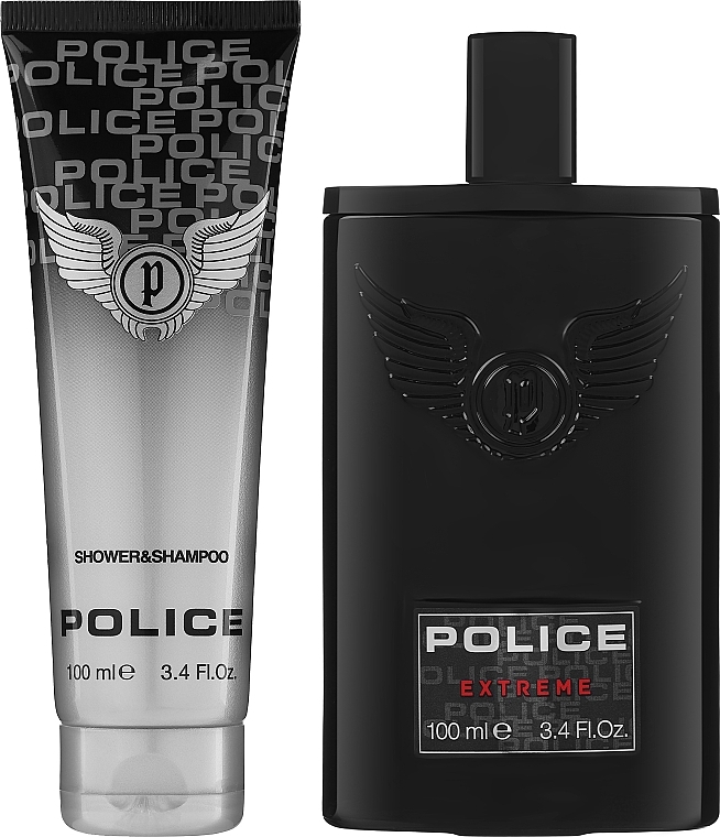 Duftset (Eau de Toilette 100ml + Shampoo 100ml)  - Police Extreme  — Bild N2