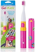 Düfte, Parfümerie und Kosmetik Elektrische Zahnbürste - Brush-Baby Go-Kidz Pink Electric Toothbrush 