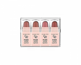 Düfte, Parfümerie und Kosmetik Make-up Set ( Matter Lippenstift 4 St.) - Golden Rose Nude Matte Lipstick 