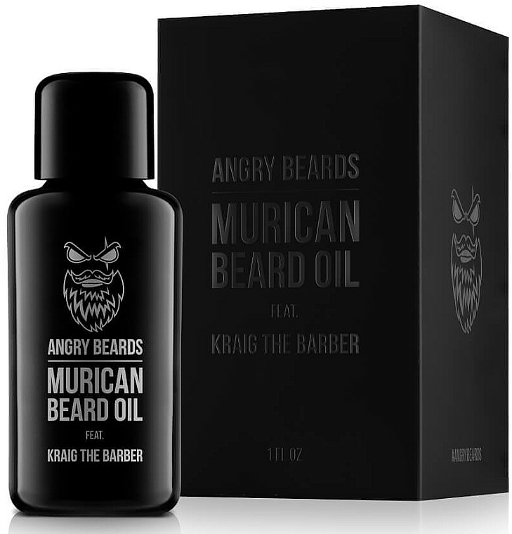 Murican-Kinn- und Bartöl gegen Juckreiz und Schuppen - Angry Beards Murican Beard Oil — Bild N1