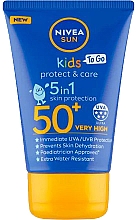 Sonnenschutzlotion für Kinder - Nivea Sun Kids To Go Protect & Care Lotion SPF 50 — Bild N1