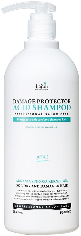 Shampoo für strapaziertes und trockenes Haar mit Arganöl - La'dor Damage Protector Acid Shampoo — Bild N3