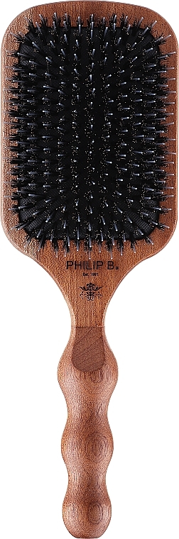 Haarbürste mit Natur- und Nylonborsten - Philip B Paddle Hair Brush — Bild N2