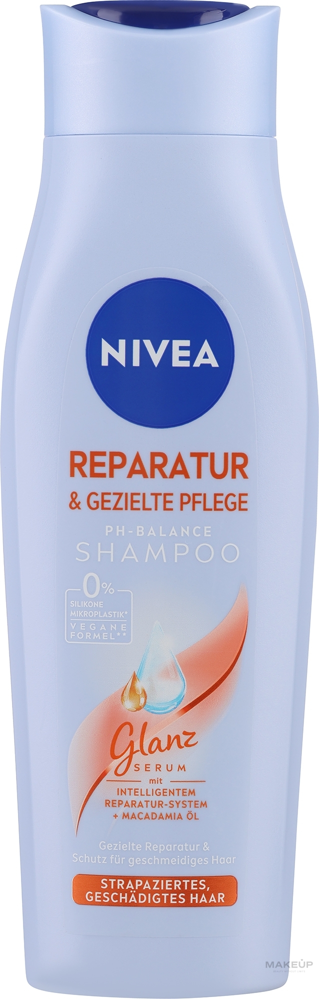 Revitalisierendes Haarshampoo mit Monoi-Öl und Squalan - NIVEA Power Repair Shampoo — Bild 250 ml