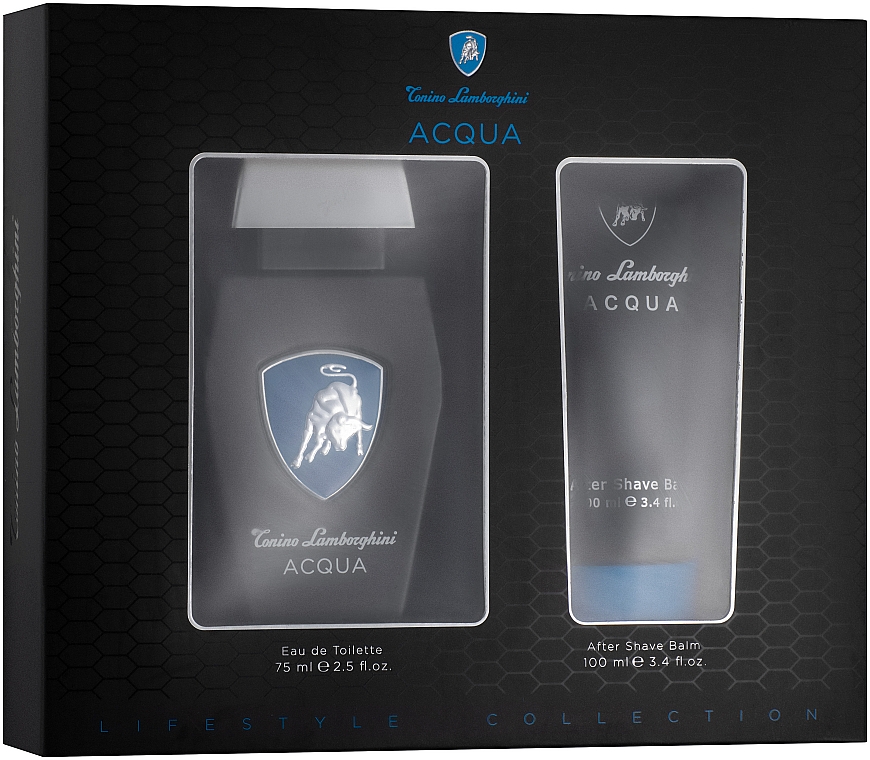 Tonino Lamborghini Acqua - Duftset (Eau de Toilette 75ml + After Shave Balsam 100ml)  — Bild N1