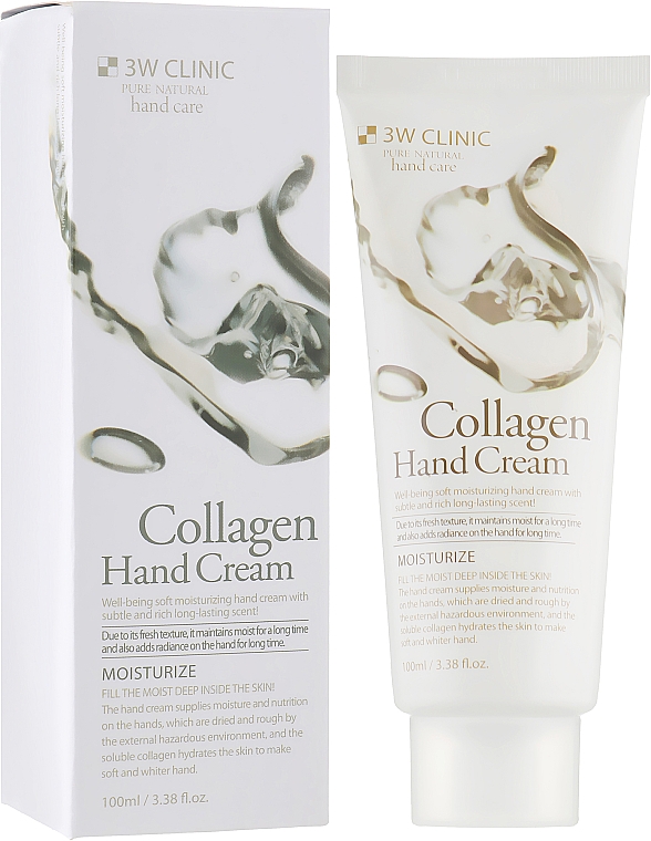 Handcreme mit Kollagen - 3W Clinic Collagen Hand Cream — Bild N1
