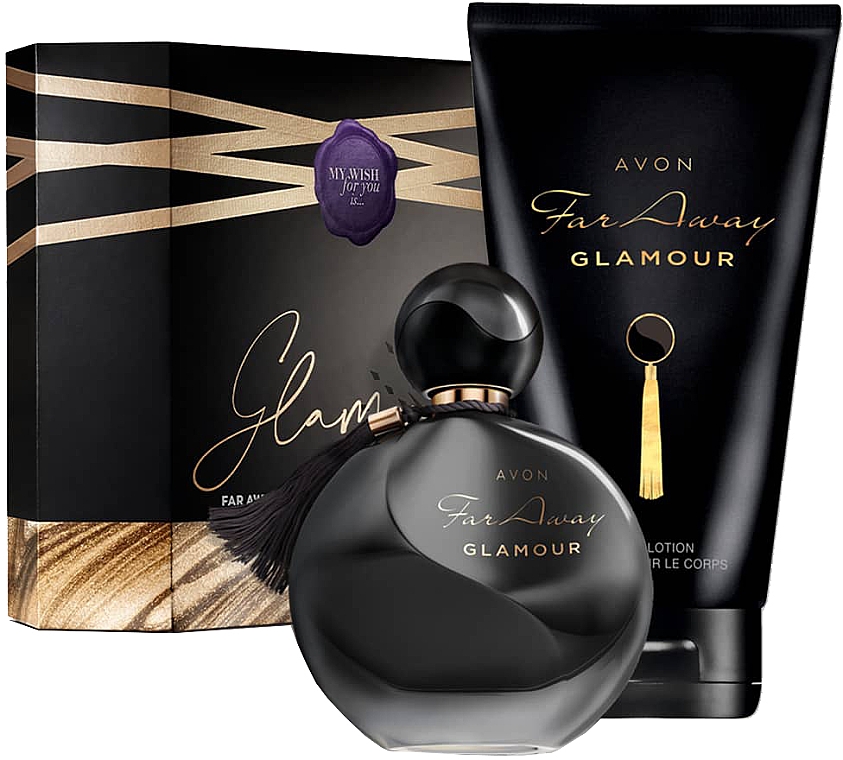 Avon Far Away Glamour - Duftset (Eau de Parfum 50ml + Körperlotion 150ml) — Bild N1