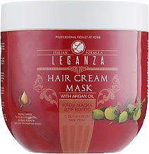 Düfte, Parfümerie und Kosmetik Creme-Haarfarbe mit Arganöl - Leganza Cream Hair Mask With Argan Oil (ohne Spender) 