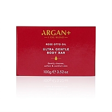 Düfte, Parfümerie und Kosmetik Beruhigende Seife mit Rosenöl und Aloeextrakt - Argan+ Rose Otto Oil Soothing Soap Bar