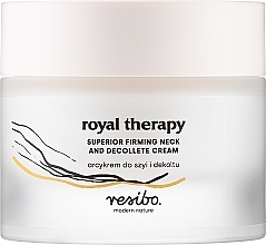 Düfte, Parfümerie und Kosmetik Creme für Hals und Dekolleté - Resibo Royal Therapy Superior Firming And Decollete Cream