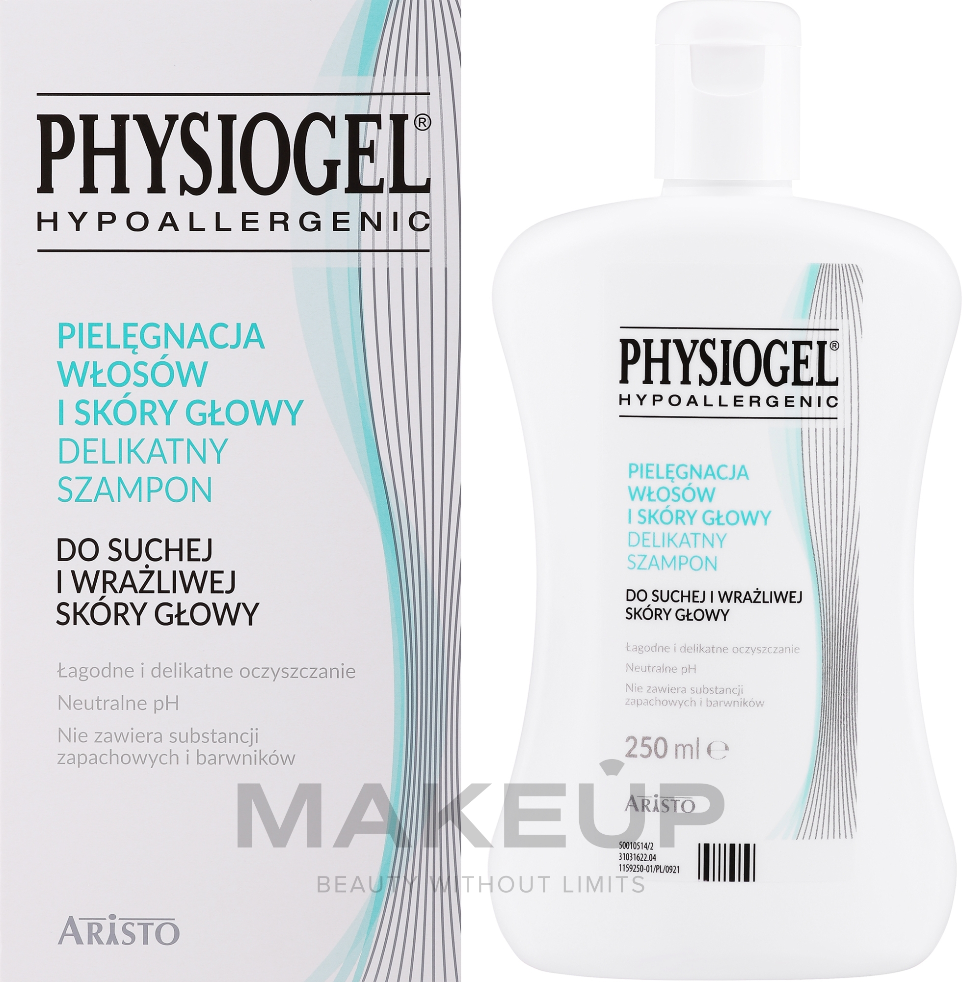 Mildes Haar- und Kopfhautshampoo - Physiogel Hypoallergenic Delicate Shampoo — Bild 250 ml