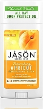 Düfte, Parfümerie und Kosmetik Deostick mit Aprikosenkernöl - Jason Natural Cosmetics Pure Natural Deodorant Stick Apricot