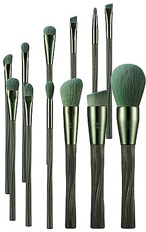 Make-up Pinsel-Set 12 St. - Eigshow Ecopro Series Tea Makeup Brush Kit — Bild N1