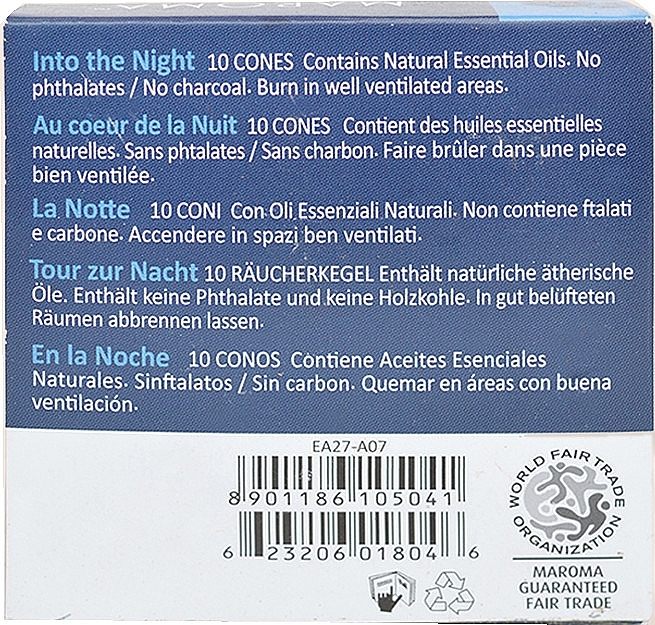 Räucherkegel In die Nacht - Maroma Encens d'Auroville Cone Incense Into The Night — Bild N2