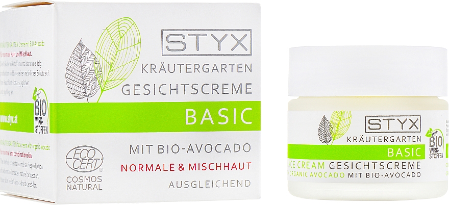 Ausgleichende Gesichtscreme für normale und Mischhaut mit Bio Avocado - Styx Naturcosmetic Basic Mit Bio-Avocado — Bild N1