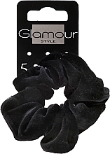 Scrunchie-Haargummi 417791 schwarz - Glamour — Bild N1