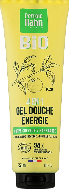 Energetisierendes Duschgel mit Yuzu-Extrakt - Eugene Perma Petrole Hahn Bio 4In1 Energizing Shower Gel — Bild N1