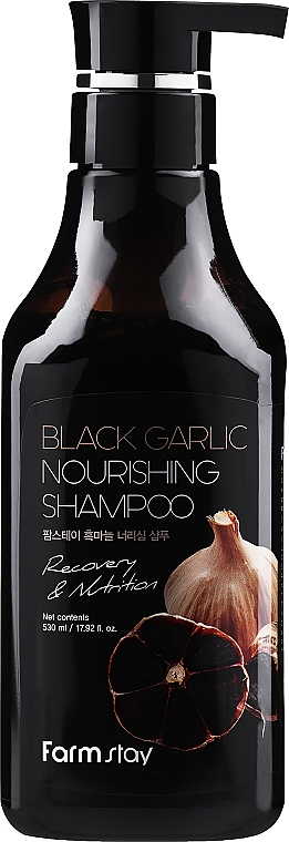 Regenerierendes Pflege-Shampoo mit schwarzem Knoblauch - Farmstay Black Garlic Nourishing Shampoo — Bild N1