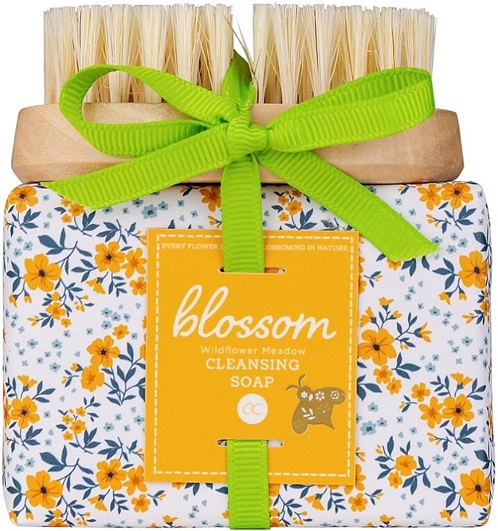 Körperpflegeset - Accentra Blossom Nail Brush Hand Care Set (Seife 100g + Körperbürste 1 St.)  — Bild N1