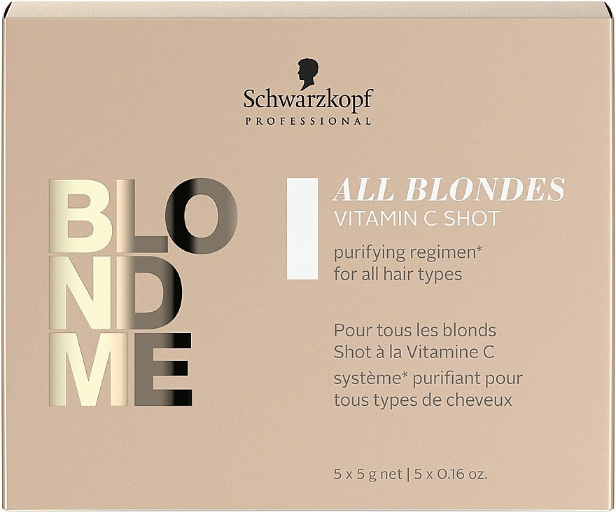 Haarkonzentrat für alle Haartypen mit Vitamin C - Schwarzkopf Professional Blondme All Blondes Vitamin C Shot — Bild N1