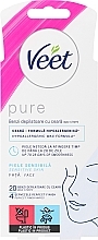 Düfte, Parfümerie und Kosmetik Wachsstreifen zur Gesichtsdepilation - Veet Pure Facial Wax Strips Sensitive Skin