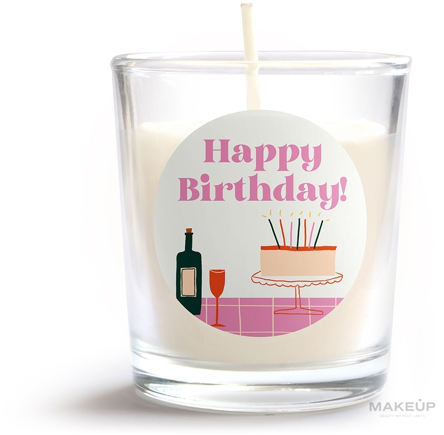 Duftkerze im Glas Happy Birthday - Flagolie — Bild 70 g