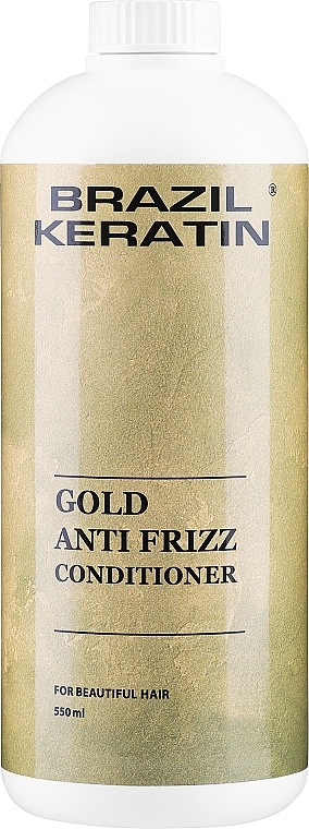 Balsam für geschädigtes Haar mit Keratin - Brazil Keratin Anti Frizz Gold Conditioner — Bild N3