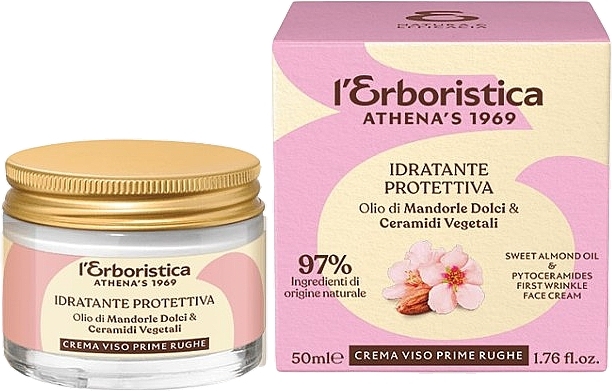 Creme gegen erste Falten mit Mandelöl - L'Erboristica Creme Viso Prime Rughe von Athena — Bild N1