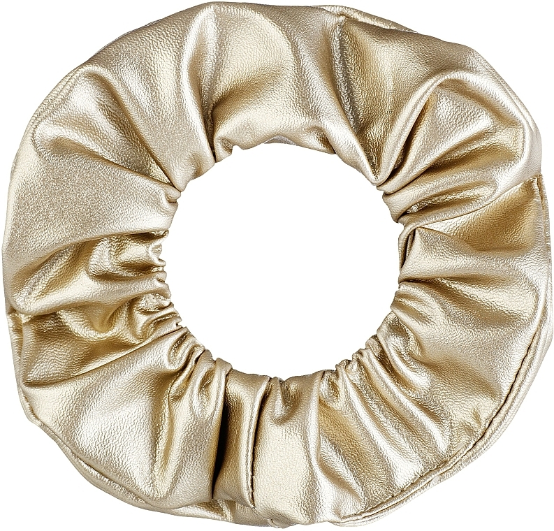 Haargummi Faux Leather Classic golden - MAKEUP Hair Accessories — Bild N2