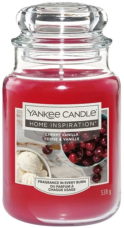 Duftkerze im Glas - Yankee Candle Home Inspiration Cherry Vanilla — Bild N2