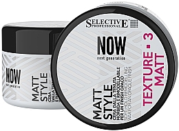 Düfte, Parfümerie und Kosmetik Restrukturierungswachs mit weichem Halt und mattem Finish - Selective Now Matt Style Wosk 