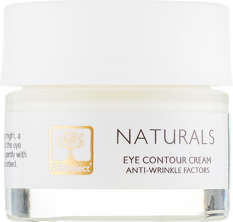 Anti-Falten-Creme für die Haut um die Augen mit Olivenextrakt und Hanföl - BIOselect Naturals Eye Contour Cream — Bild N2