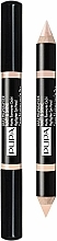 Düfte, Parfümerie und Kosmetik Duo-Augenstift Matt & Glanz - Pupa Duo Highlighter Matt&Shine Pencil