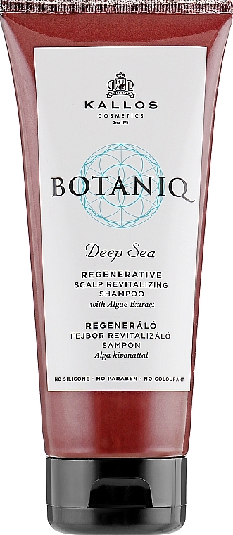 Regeneratives, Kopfhaut revitalisierendes Shampoo - Kallos Cosmetics Botaniq Deep Sea Shampoo — Bild N3