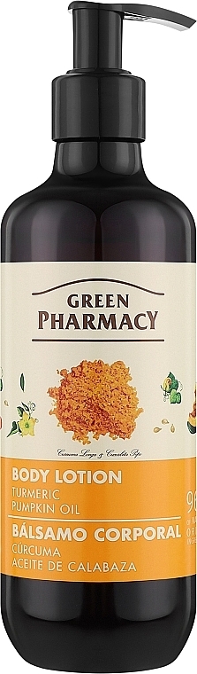 Körperlotion mit Kurkuma und Kürbiskernöl - Green Pharmacy — Bild N1