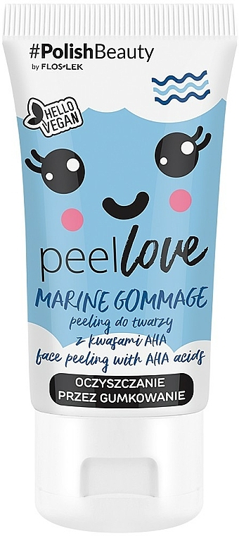 Gesichtspeeling mit AHA-Säuren - Floslek peelLOVE Marine Gommage Face Peeling With AHA Acids — Bild N1