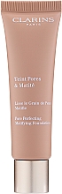 Düfte, Parfümerie und Kosmetik Mattierende, porenverfeinernde Foundation - Clarins Teint Pores & Matite Foundation