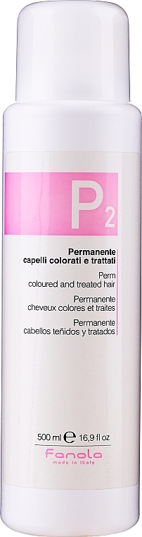 Dauerwelle für gefärbtes und geschädigtes Haar - Fanola P2 Perm Kit for Coloured and Treated Hair — Bild N1
