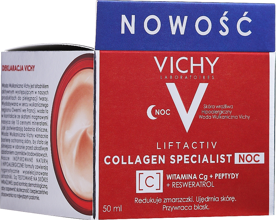 Nachtcreme für das Gesicht mit Kollagen - Vichy LiftActiv Collagen Specialist Night — Bild N3