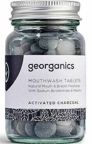 Mundwassertabletten mit Aktivkohle - Georganics Mouthwash Tablets Activated Charcoal