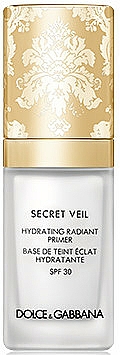Feuchtigkeitsspendender Gesichtsprimer mit natürlich leuchtendem Finish - Dolce & Gabbana Secret Veil Hydrating Radiant Primer — Bild N1