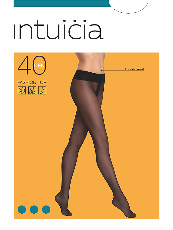 Strumpfhose FASHION TOP 40 DEN, nude - Intuicia — Bild N1