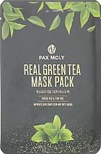 Düfte, Parfümerie und Kosmetik Tuchmaske für das Gesicht mit Grüntee-Extrakt - Pax Moly Real Green Tea Mask Pack