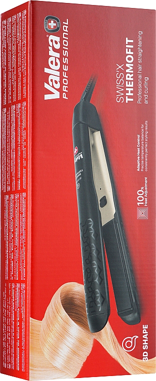 Professioneller Haarglätter - Valera Swiss'x Thermofit Straight Plate and Professional Curls — Bild N2