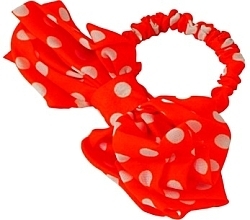 Haargummi rot mit weißen Punkten - Lolita Accessories — Bild N1