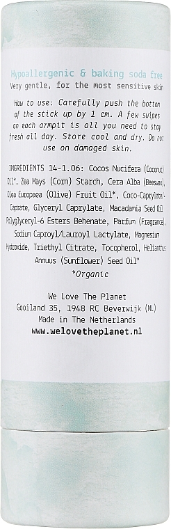 Deostick für empfindliche Haut - We Love The Planet So Sensitive Deodorant Stick — Bild N2