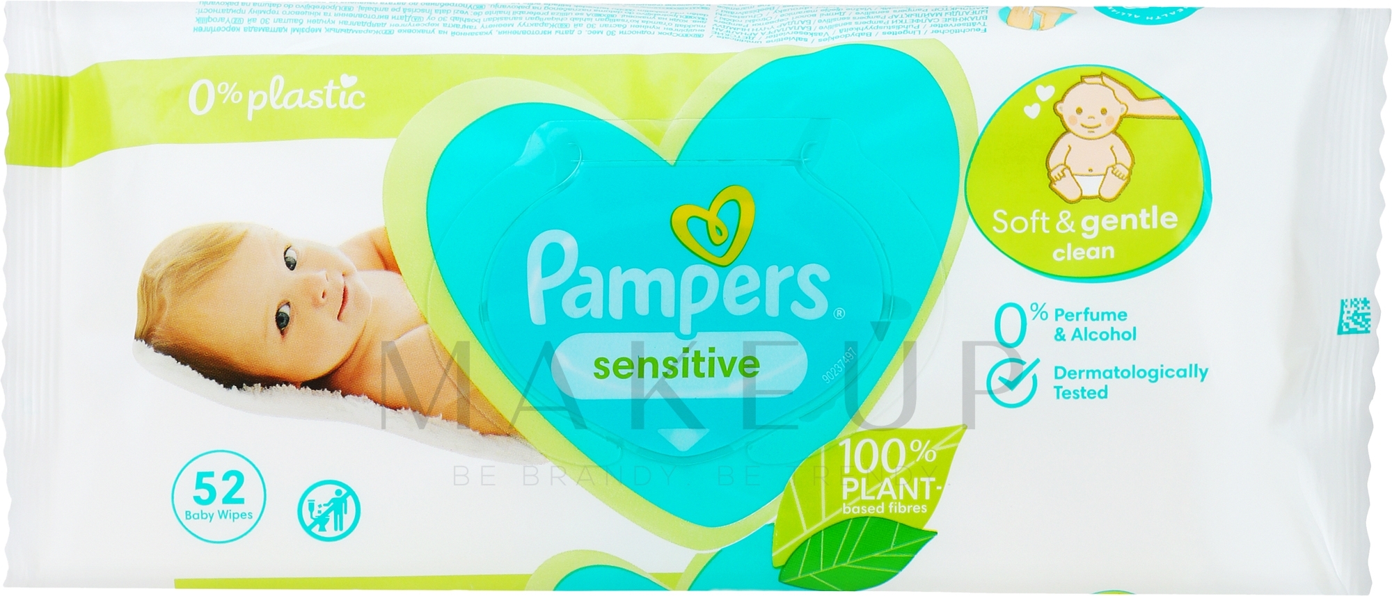 Feuchttücher für Babys 52 St. - Pampers Sensitive — Bild 52 St.