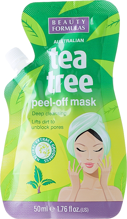Peel-Off Gesichtsmaske mit Teebaum - Beauty Formulas Tea Tree Peel-Off Mask